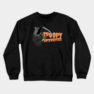 Halloween Death Skeleton Reaper Spoopy Intensifies Meme Funny Gift Crewneck Sweatshirt